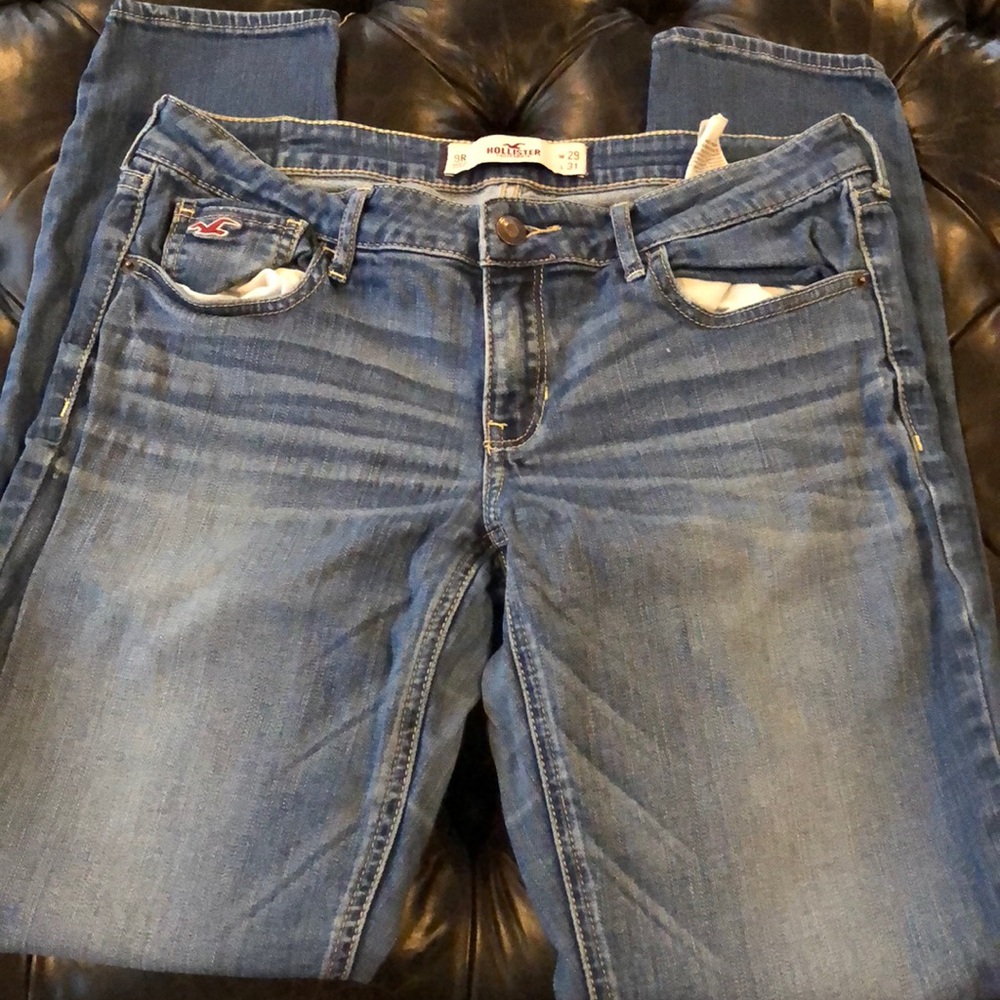Light blue hollister straight leg pants